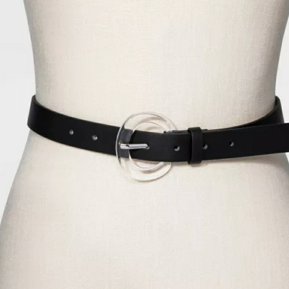 Women's Round Translucent Buckle Belt - Ava & Viv™